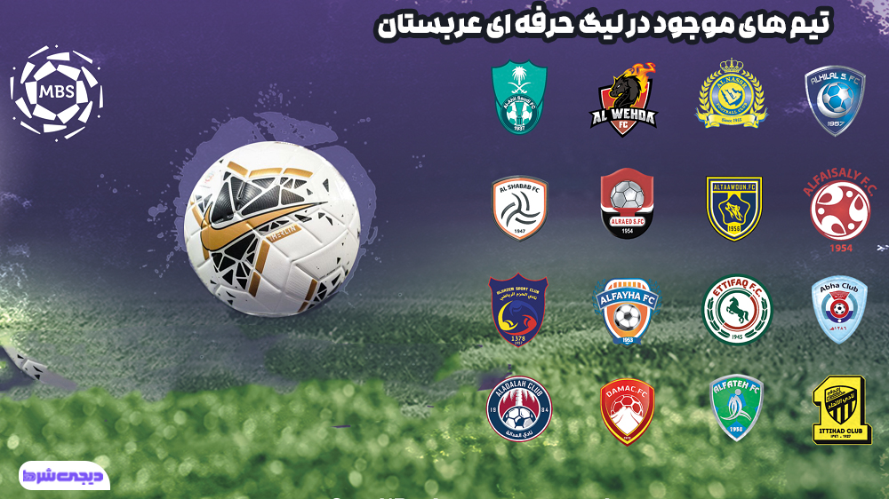 تیم های موجود در لیگ حرفه ای عربستان